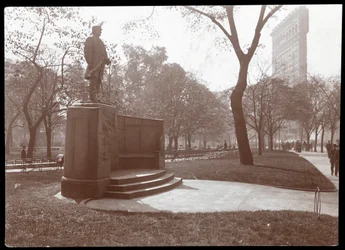Standbeeld van David Glasgow Farragut in Madison Square Park, New York, c.1905